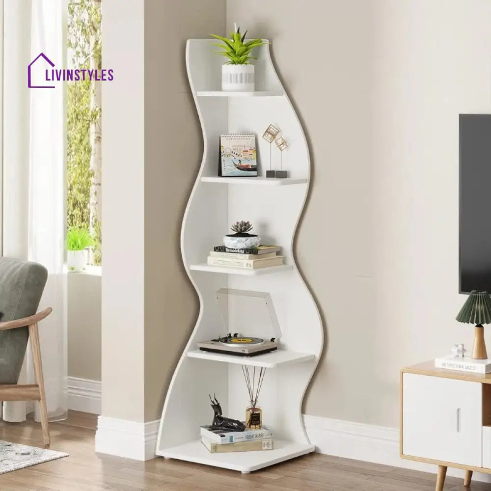 Snezhana Engineered Wood Bookshelves | Bookshelf for Living Room | Bedroom | Drawing Room | Study Room