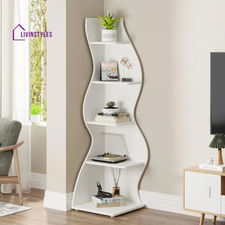 Snezhana Engineered Wood Bookshelves | Bookshelf for Living Room | Bedroom | Drawing Room | Study Room