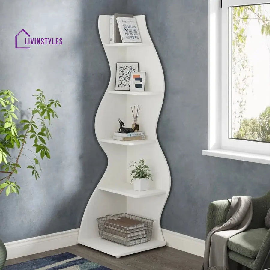 Snezhana Engineered Wood Bookshelves | Bookshelf for Living Room | Bedroom | Drawing Room | Study Room