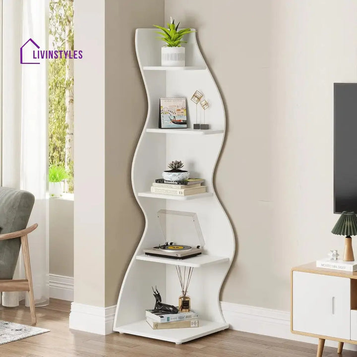 Snezhana Engineered Wood Bookshelves | Bookshelf for Living Room | Bedroom | Drawing Room | Study Room
