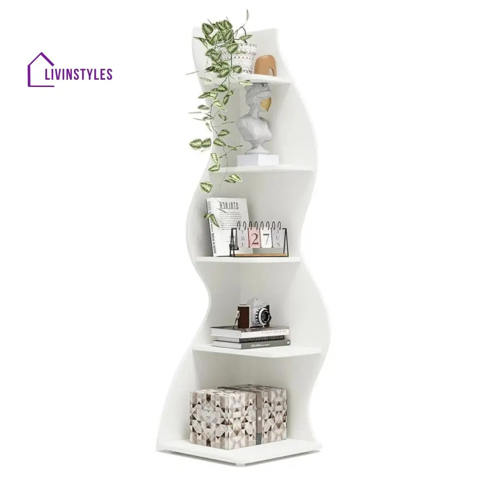Snezhana Engineered Wood Bookshelves | Bookshelf for Living Room | Bedroom | Drawing Room | Study Room