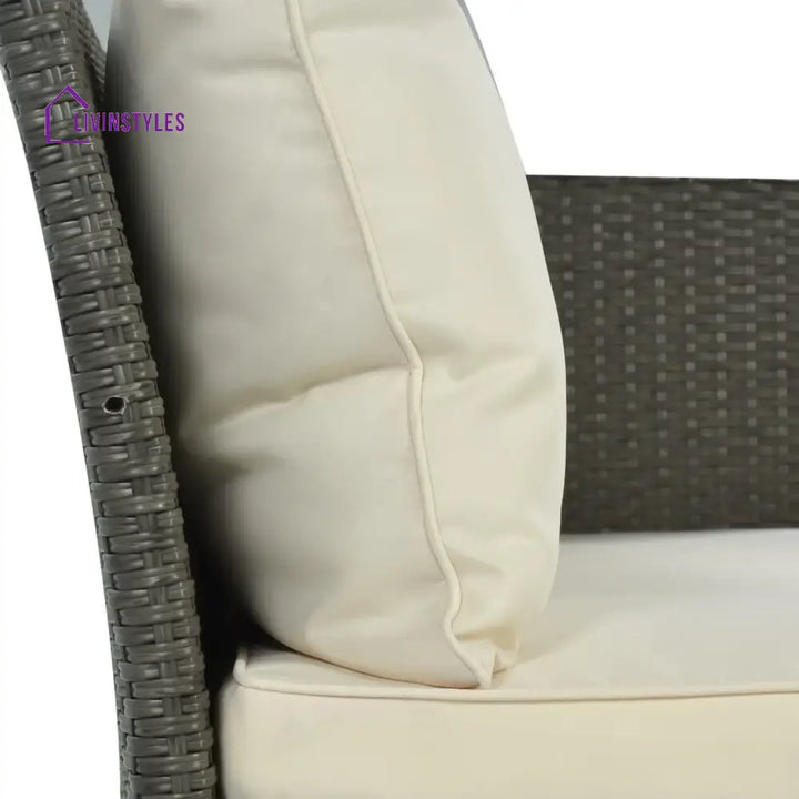 Sofia 5-Piece Outdoor Patio Furniture Set with Dining Table and Chairs - Sofa Set