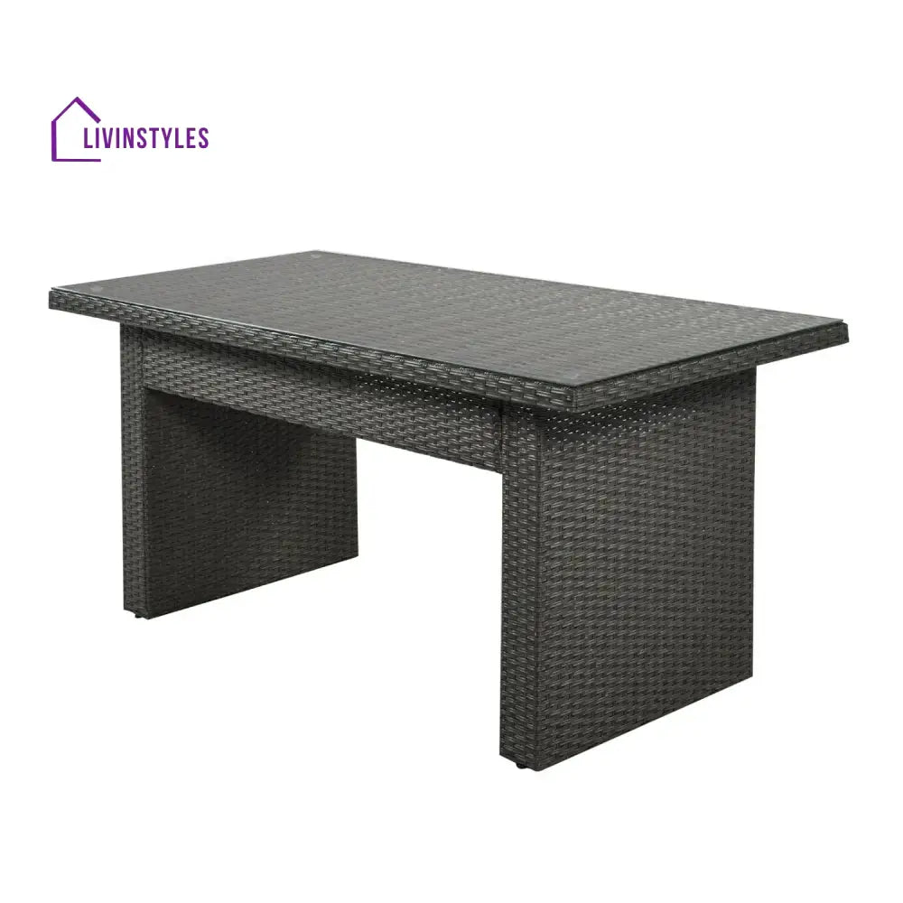Sofia 5-Piece Outdoor Patio Furniture Set with Dining Table and Chairs - Sofa Set