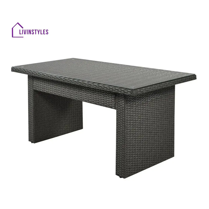 Sofia 5-Piece Outdoor Patio Furniture Set with Dining Table and Chairs - Sofa Set