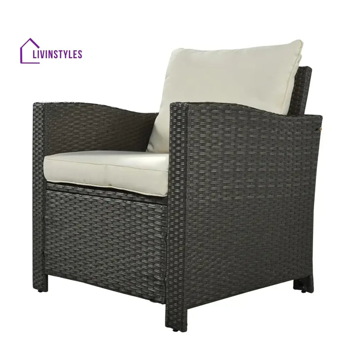 Sofia 5-Piece Outdoor Patio Furniture Set with Dining Table and Chairs - Sofa Set