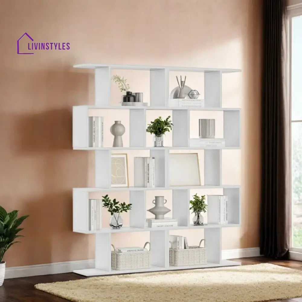 Sofia Engineered Wood Bookshelves | Bookshelf for Living Room | Bedroom | Drawing Room | Study Room
