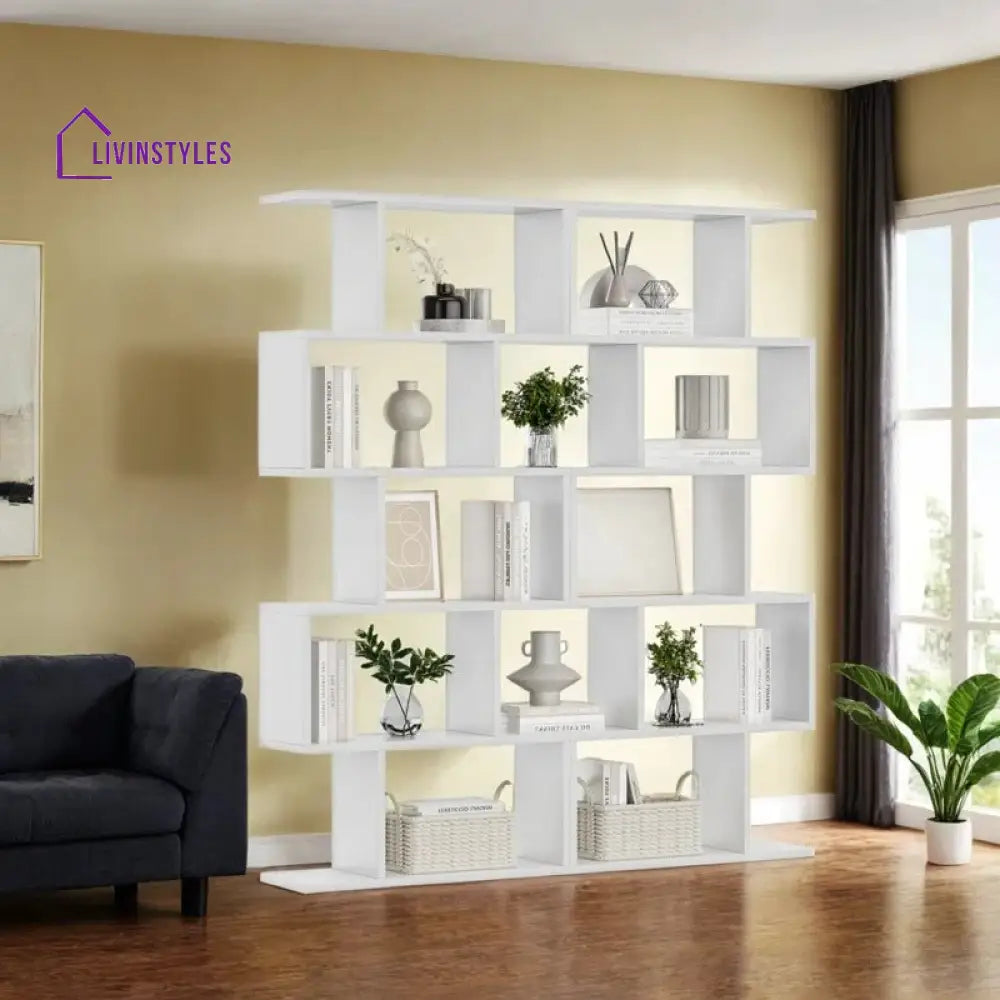 Sofia Engineered Wood Bookshelves | Bookshelf for Living Room | Bedroom | Drawing Room | Study Room
