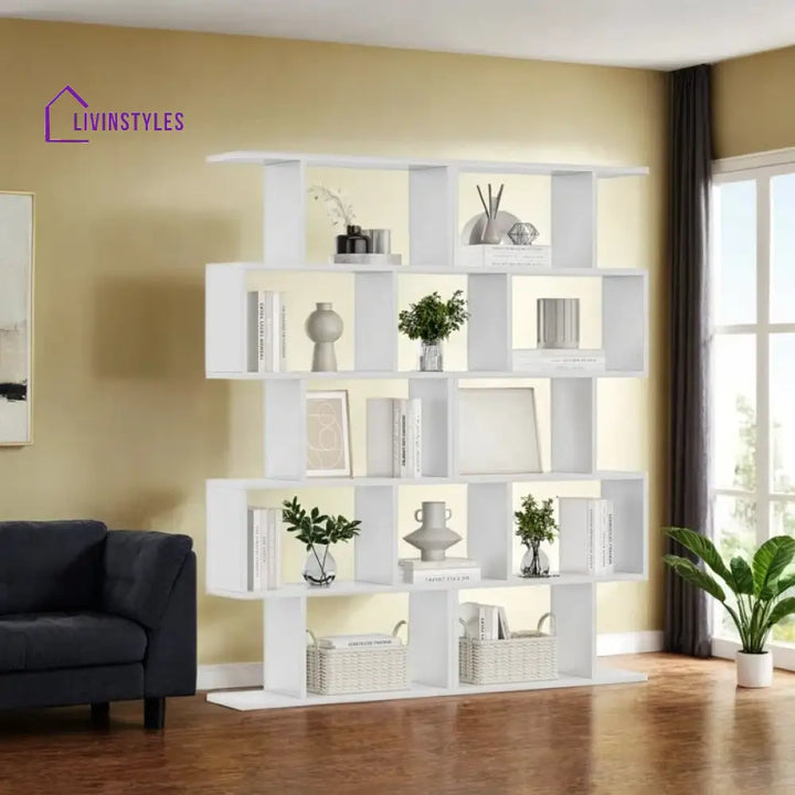 Sofia Engineered Wood Bookshelves | Bookshelf for Living Room | Bedroom | Drawing Room | Study Room