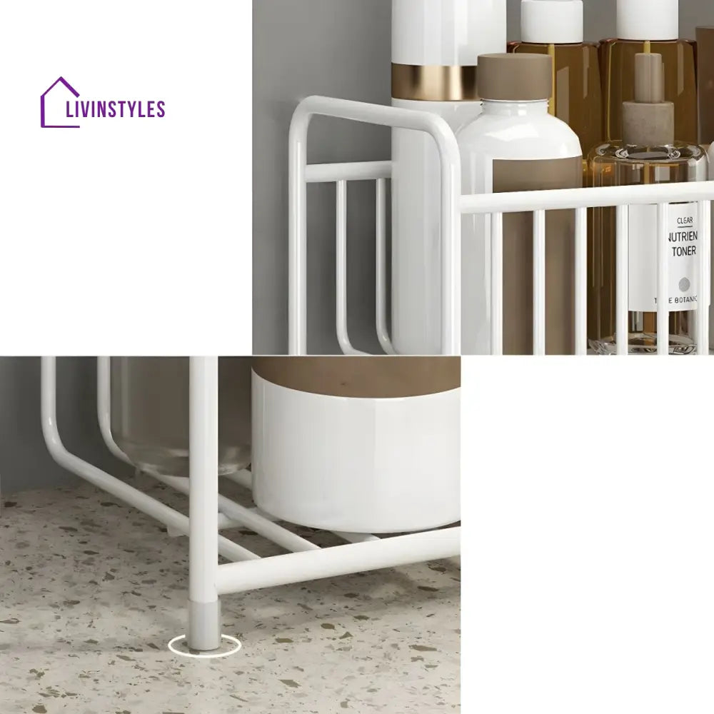 Sofiya Stainless Steel Frame Storage Shelves