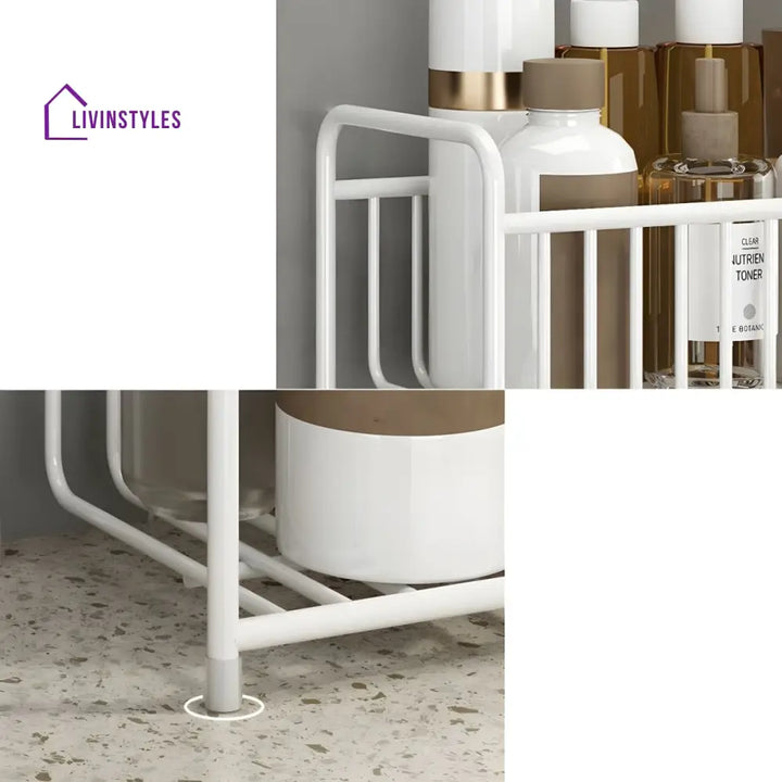Sofiya Stainless Steel Frame Storage Shelves