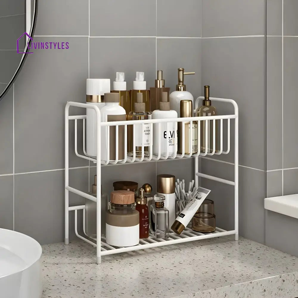Sofiya Stainless Steel Frame Storage Shelves