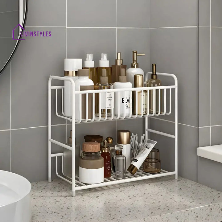 Sofiya Stainless Steel Frame Storage Shelves