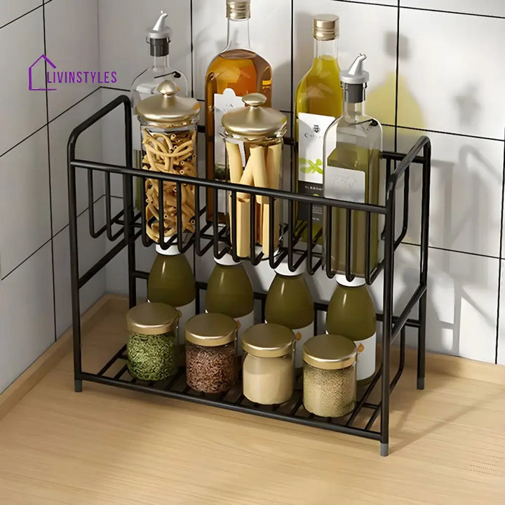 Sofiya Stainless Steel Frame Storage Shelves