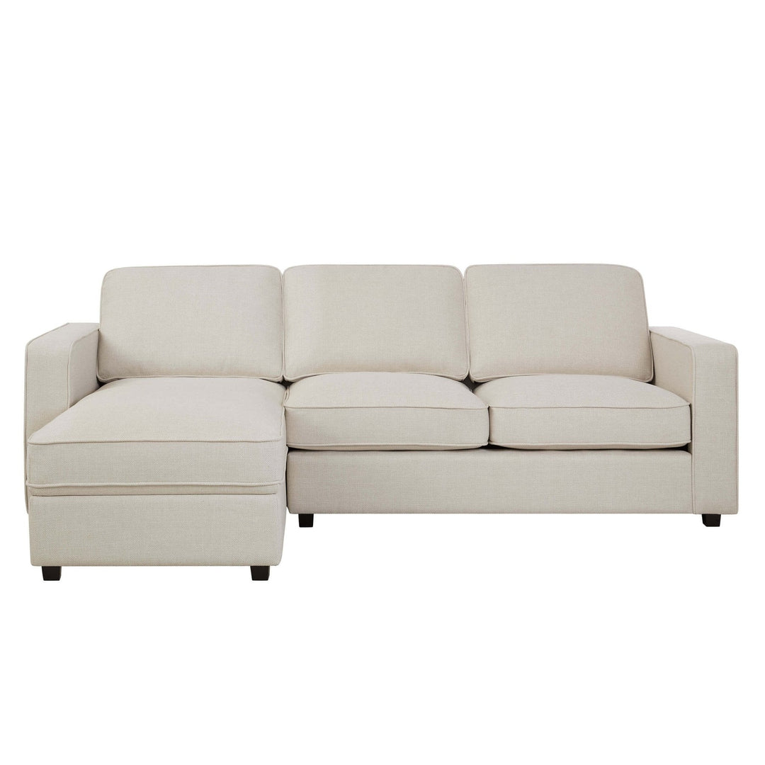 Soho Left Hand Storage Chaise Sofa - Beige