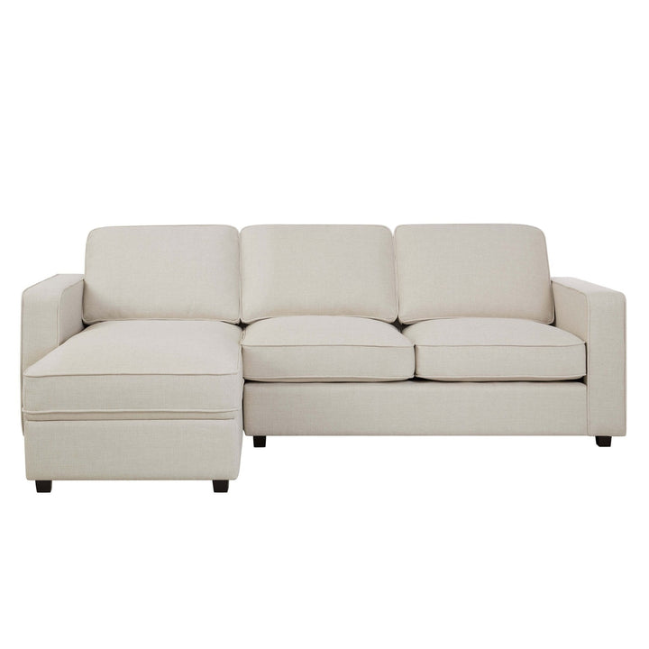 Soho Left Hand Storage Chaise Sofa - Beige
