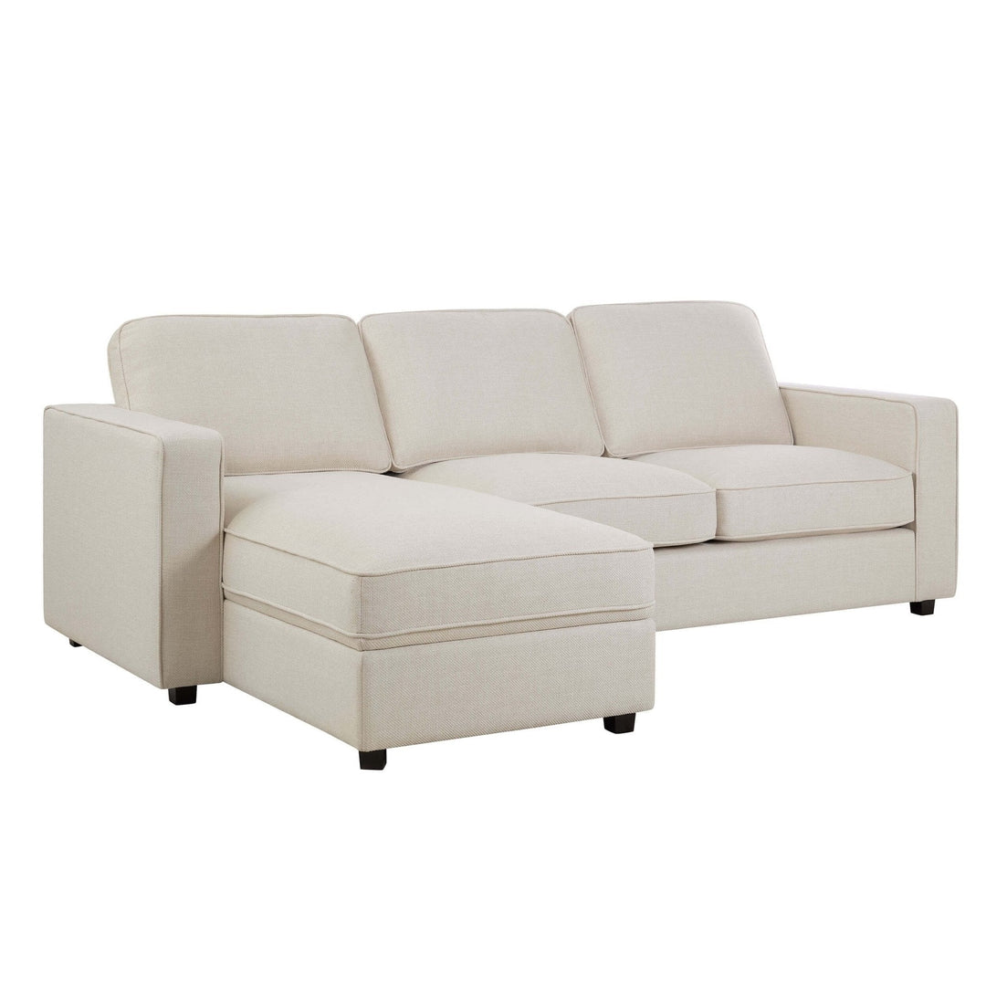 Soho Left Hand Storage Chaise Sofa - Beige