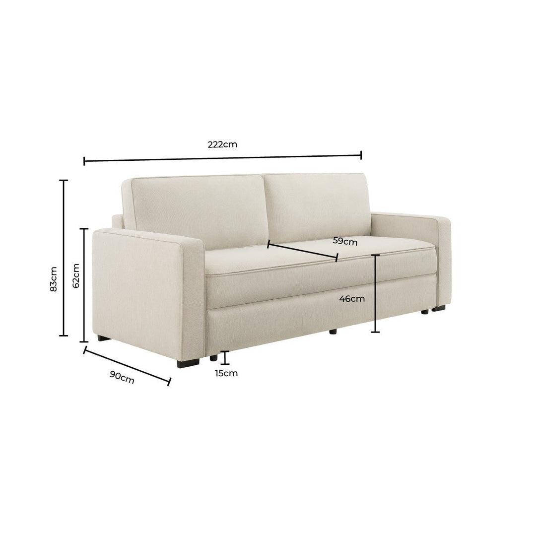 Juan Sofa Bed for Living Room - Natural