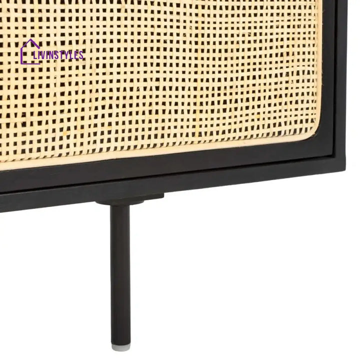 Solene Black Finish Tv Unit Stand for Living Room