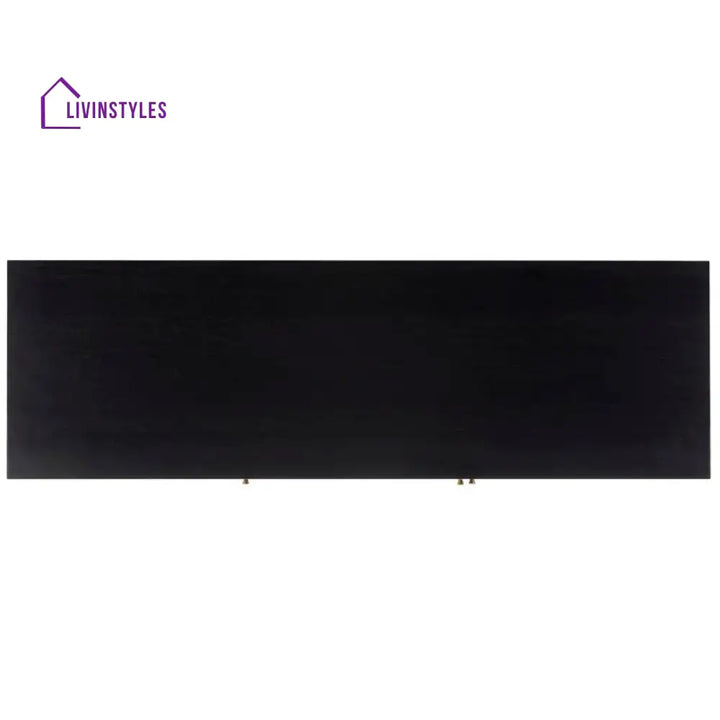 Solene Black Finish Tv Unit Stand for Living Room