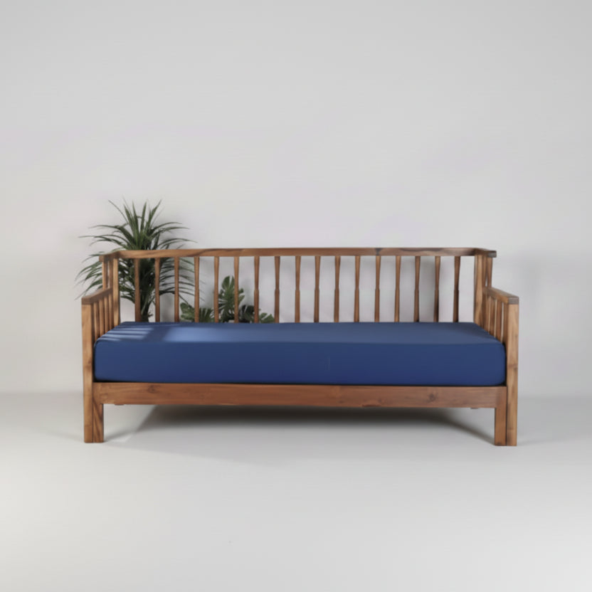 Spindle Teak Wood Pull Out Bed PULL OUT BEDS