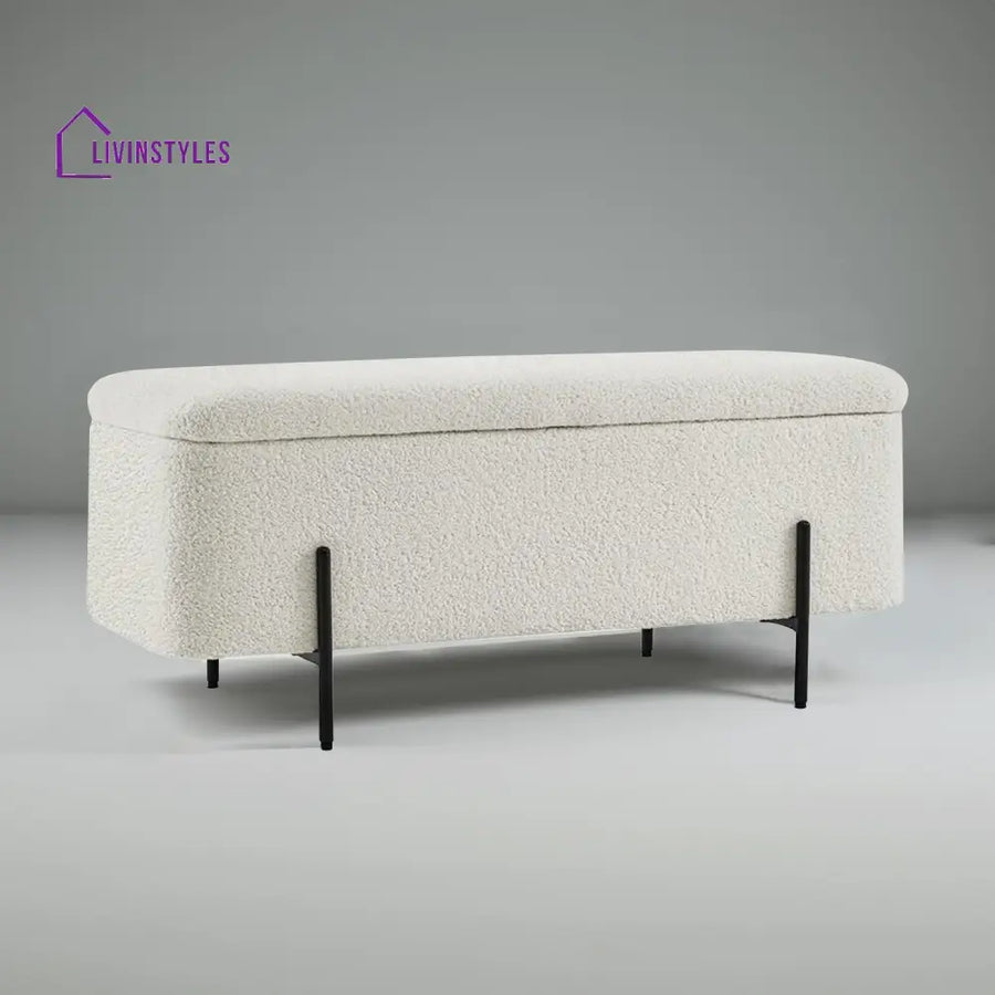 Solomiya Beige Bliss Storage Bench Furniture