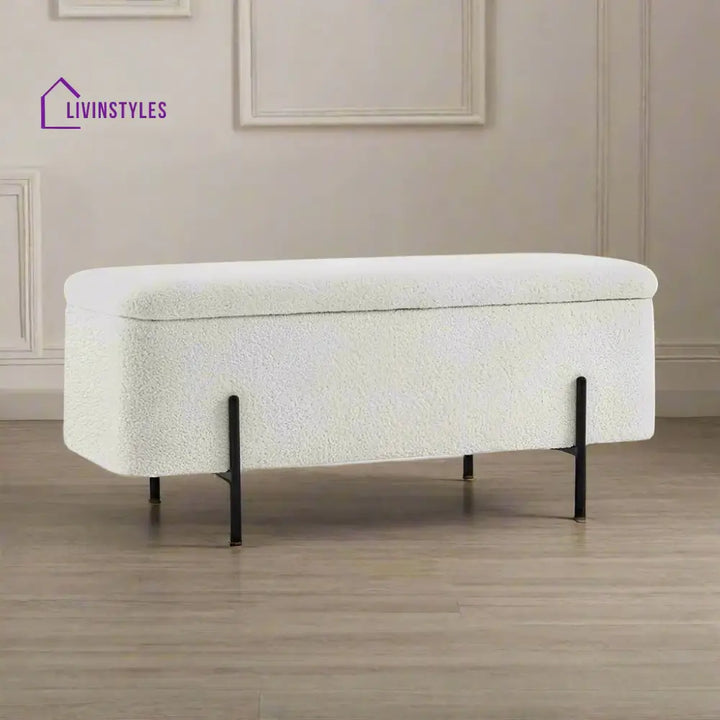 Solomiya Beige Bliss Storage Bench Furniture