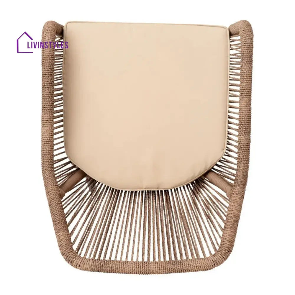 Sonal 2-Piece Outdoor Rope Patio Dining Chairs Dinning Chairs