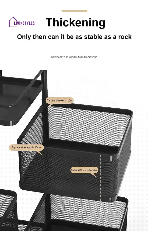 Soni Kitchen Trolley | Organizer