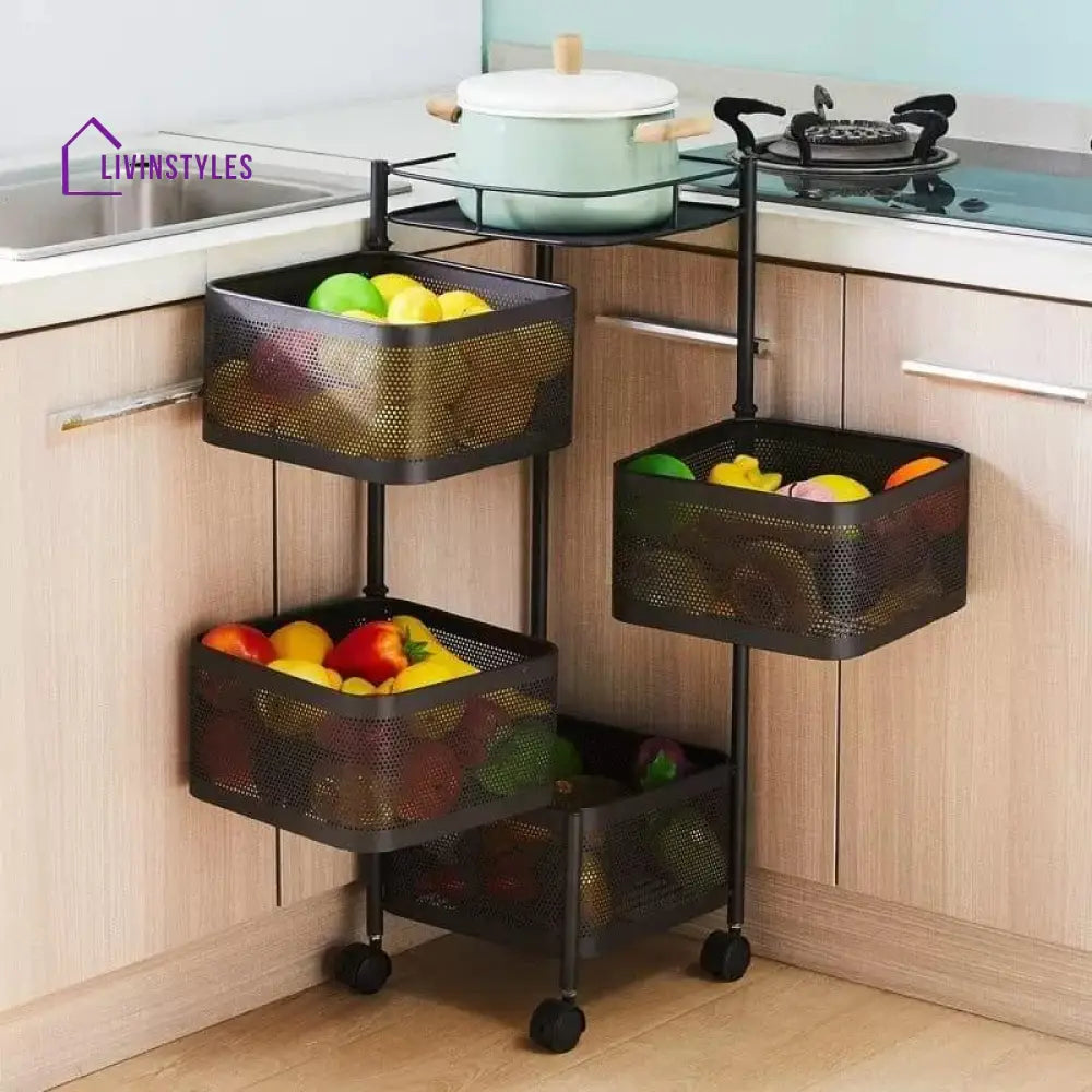 Soni Kitchen Trolley | Organizer Layer 4