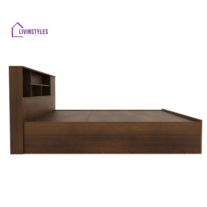Alexei King Bed With Storage (Walnut) Home Furniture