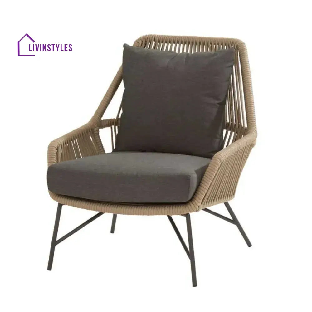Sophie 4-Piece Outdoor Rope Patio Conversation Loveseat Furniture - Sofa Set