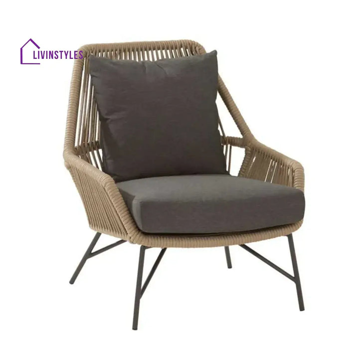 Sophie 4-Piece Outdoor Rope Patio Conversation Loveseat Furniture - Sofa Set