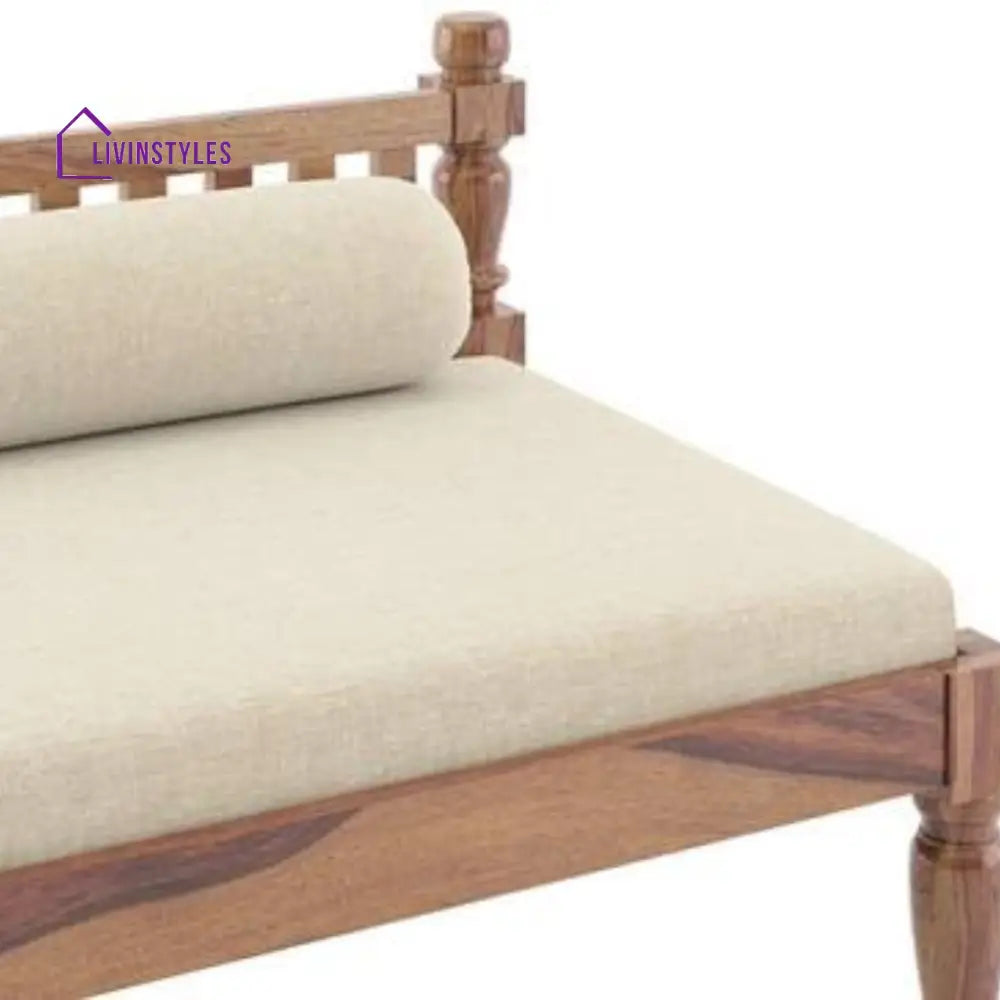 Sophie Diwan in Crystal Grey Floral Teak