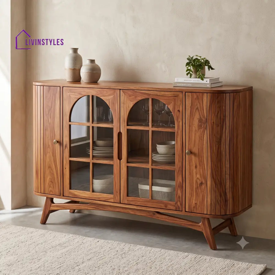 Soundarya Premium Sheesham Wood Sideboard and Cabinet for Living Room