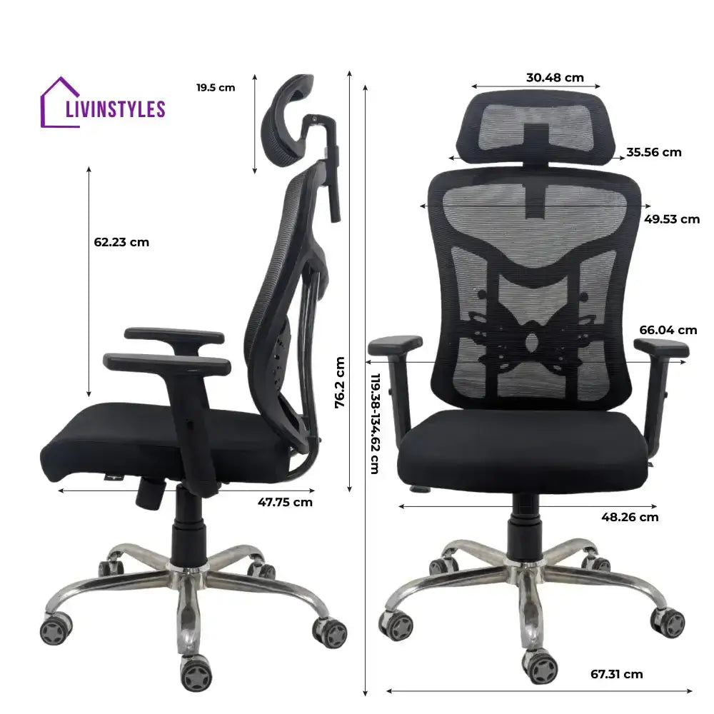 Sovereign Mesh High Back Office Chair with Head Rest