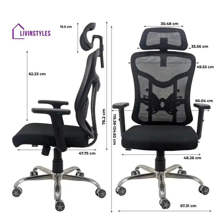 Sovereign Mesh High Back Office Chair with Head Rest