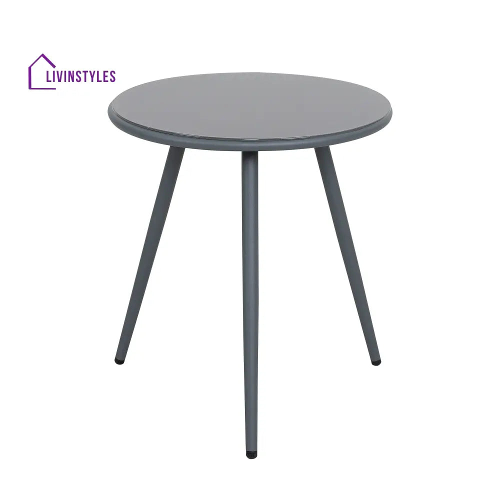 Spade Outdoor Patio Seating Set 2 Chairs and 1 Table Set (Grey) Braided & Rope - Coffee Table Sets