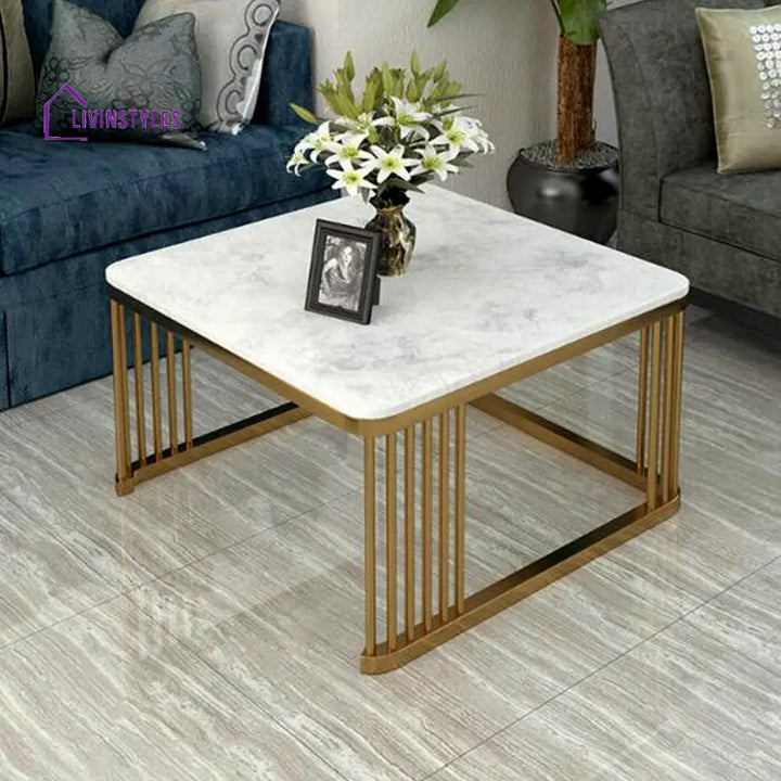 Square Tethered Metallic Table (Set Of 2)