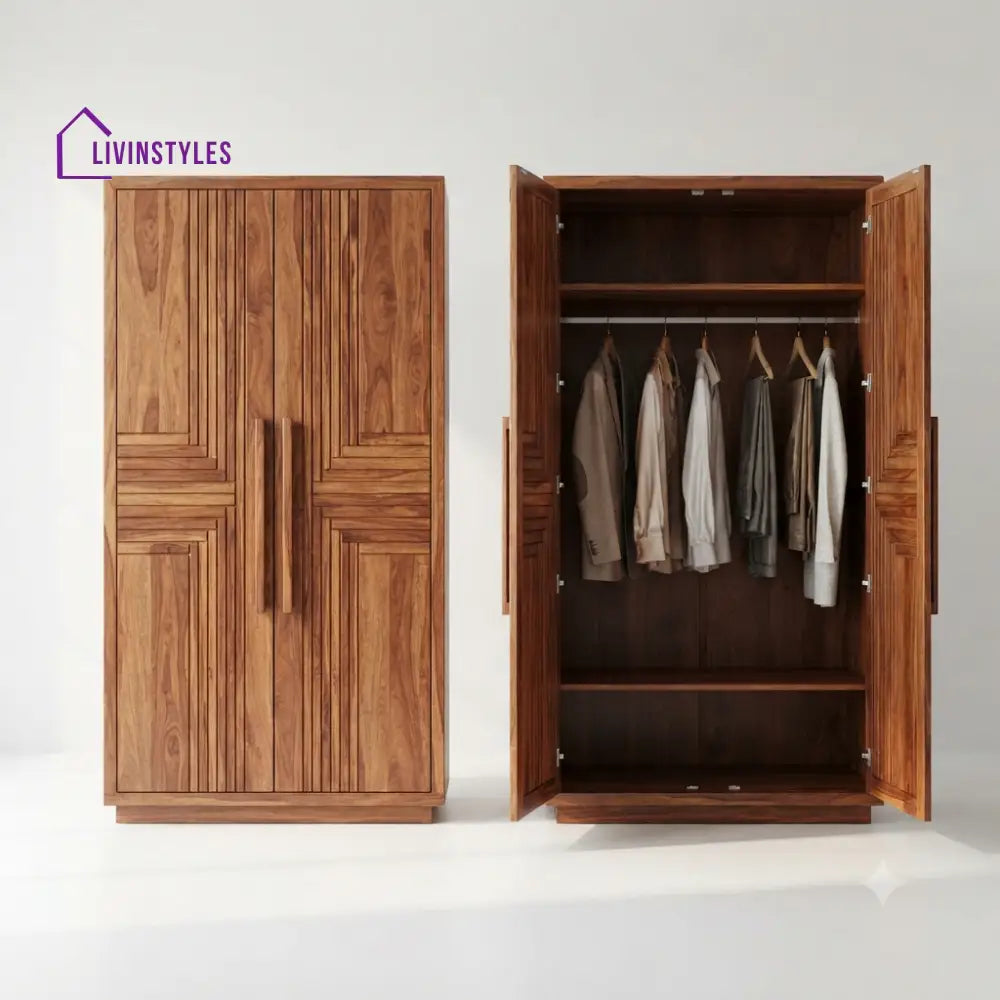 Sravya Wooden Wardrobe for Clothes | Cupboard for Clothes