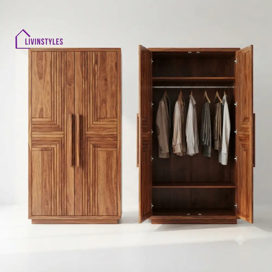 Sravya Wooden Wardrobe for Clothes | Cupboard for Clothes