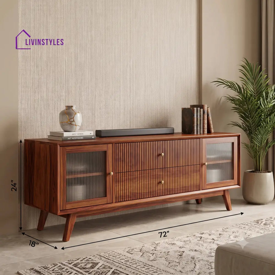Sriram Solid Sheesham Wood Tv Unit for Living Room | Tv Cabinet | Tv Console