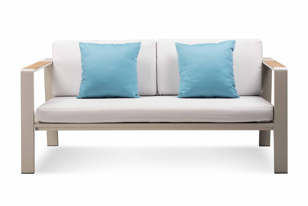 Marino Outdoor Sofa Set 2 Seater , 2 Single seater and 1 Center Table (Beige)