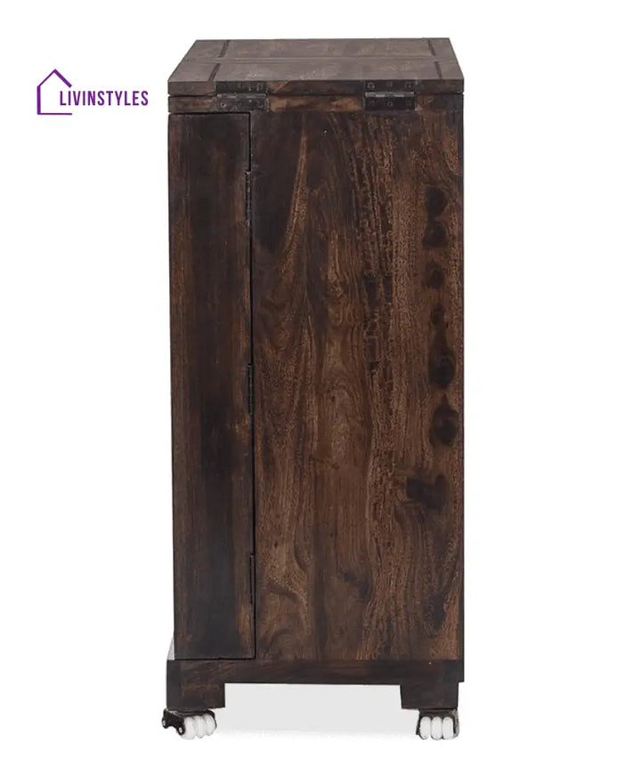 Stanislav Solid Wood Bar Cabinet Bar