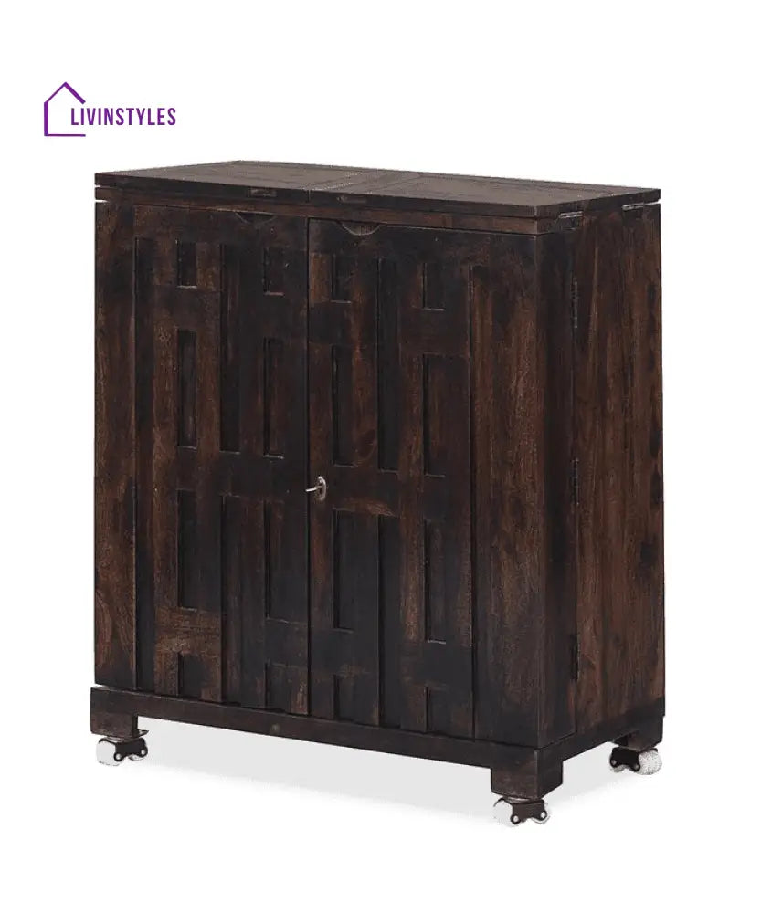 Stanislav Solid Wood Bar Cabinet Bar