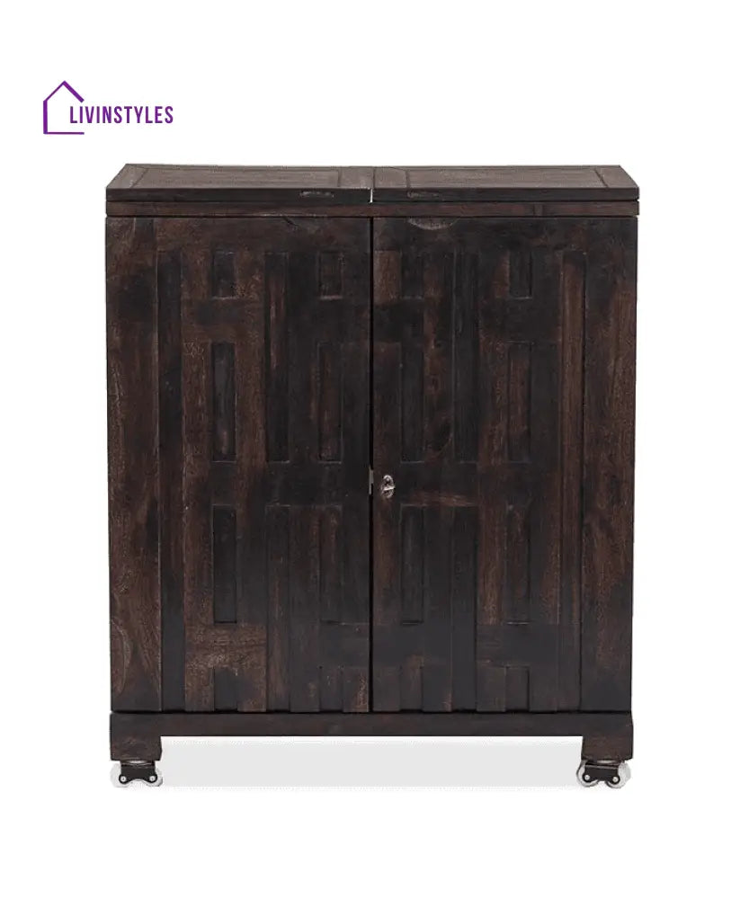 Stanislav Solid Wood Bar Cabinet Bar