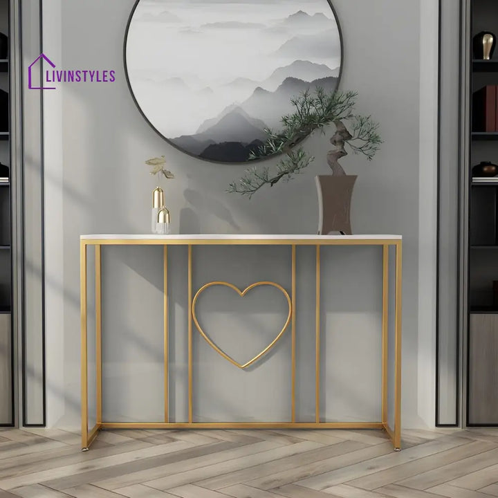 Stanislav Stainless Steel Console Table for Living Room