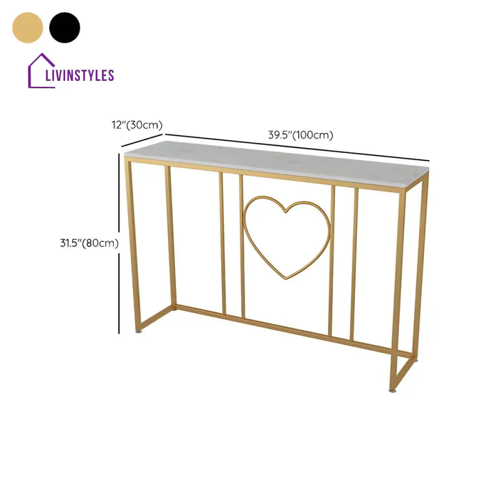 Stanislav Stainless Steel Console Table for Living Room