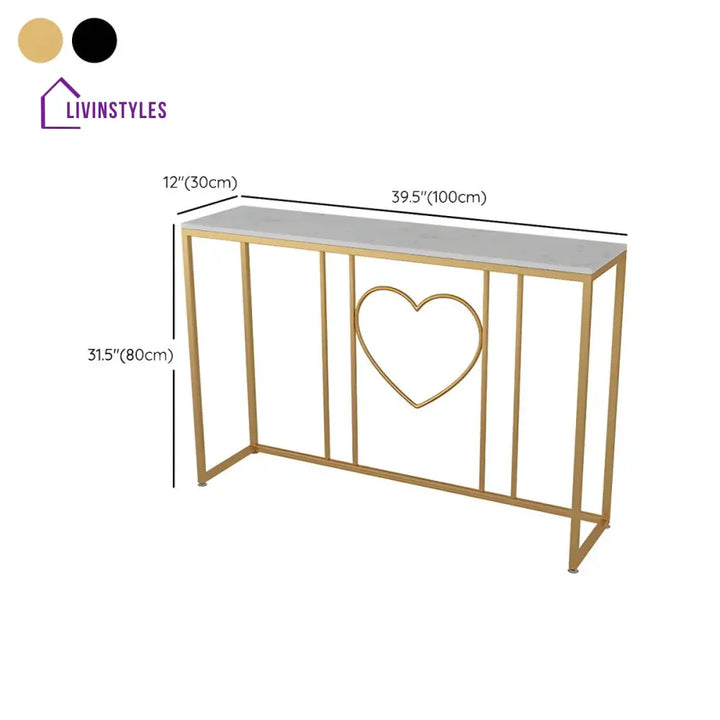Stanislav Stainless Steel Console Table for Living Room