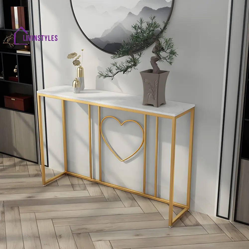 Stanislav Stainless Steel Console Table for Living Room