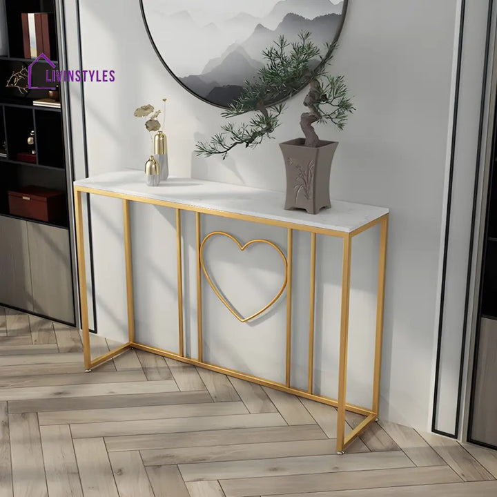 Stanislav Stainless Steel Console Table for Living Room